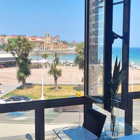 Apartamento La Escalerona Con Vistas Al Mar Apartment Gijón Exterior foto