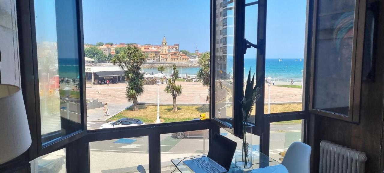 Apartamento La Escalerona Con Vistas Al Mar Apartment Gijón Exterior foto