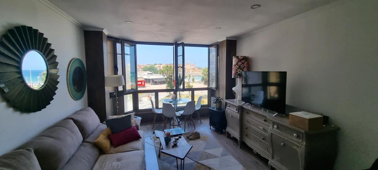 Apartamento La Escalerona Con Vistas Al Mar Apartment Gijón Exterior foto