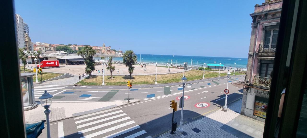 Apartamento La Escalerona Con Vistas Al Mar Apartment Gijón Exterior foto